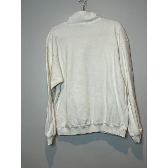 Vintage Harbor Side Graphics Sportswear Boating Quarter Zip White Mens Size XL - Picture 2 of 6